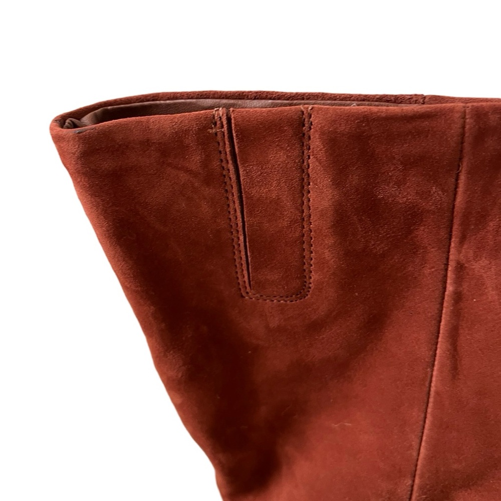 Sam Edelman Issabel Suede Knee-High Boots in Rust/Brown 9.5 NWOT - Picture 5 of 15